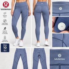 Lululemon Women’s Size 10 Blue High Rise Full Length Athletic Leggings picture
