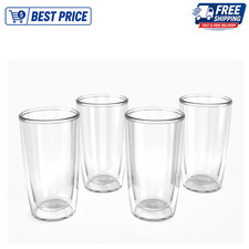 Tervis Crystal Clear Collection Tumblers, 16 oz, 4 Pack, 1223445, USA Stock picture