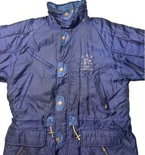 Vintage 1998 USA Olympic Team Jacket XL Navy Fleece Lined Parka picture