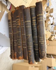 LOT of 7 London Illustrated News Volumes 1902 - 1922 — lEaThEr bOuNd neWspApEr  picture