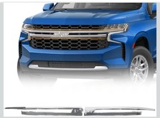 JOLONG Front Upper Chrome Grille Trim for 2021-2024 Chevy Tahoe/Suburban picture