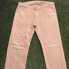 AG Adriano Goldschmied Tellis Modern Slim Jeans Mens 36x30 Salmon Cotton picture