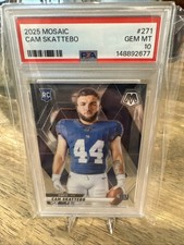 2025 Panini Mosaic - Rookie Variations Cam Skattebo #271 (RC) PSA Gem 10 picture