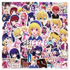 Mix 10/50 PCs Oshi no Ko Anime Luggage Laptop Kids Gifts Sticker-No Duplicate picture