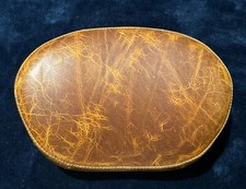 OEM Indian 2014 Distressed Tan studded Genuine Leather Pass. Backrest Pad. Rare picture