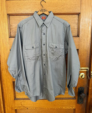 True Vintage Dickies 50s/60s Work Shirt Size Large Deadstock 100% Cotton USA picture