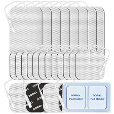 DOMAS 24 Pack 2x2&2x4 TENS Pads with Pad Holder, for 7000, 30 White picture