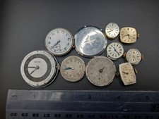 Joblot Of Watch Movements Assumed Non Runners Spares Repairs Etc picture