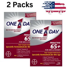 2 Packs - One A Day Proactive 65+ Multivitamin Tablets for Men and Women, 150ct picture