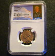1966 Philadelphia NGC MS66 SMS Satin Strike Jefferson Nickel 5C KM-192 picture