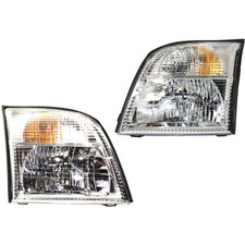 Headlight Set For 2002-2005 Mercury Mountaineer Left and Right With Bulb 2Pc picture