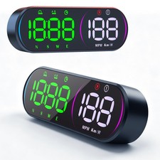 Car HUD Head-Up Display - Multi-Color Speedometer with Compass & Driving Data US picture