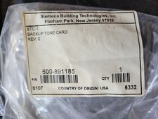 SIEMENS BTC-1.     500-891185  Backup Tone Card. - New / Open Box  picture