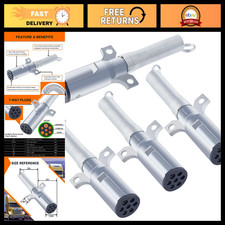 7-Way Trailer Connector Plug Set - 4PCS Vehicle Side Replacement Wiring Kit picture