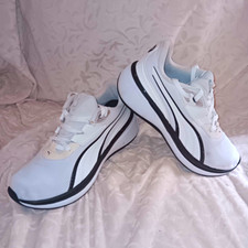 PUMA Softride Exo White/Black Textile Low Top Lace Up Athletic Sneaker Size 12 picture