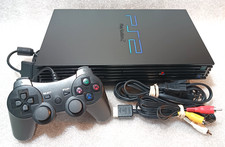 Sony PlayStation 2 PS2 Fat Console System Bundle Working w/ Cords & Controller picture