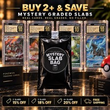 Pokemon Mystery Slab Box CGC 10 Graded Card Bag Gem Mint Pristine 10 picture