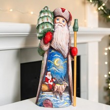 Green Father Christmas Figurine 10