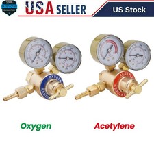 Brass Oxygen & Acetylene Regulators Set for Welding Fit Victor Gas Torch Cutting picture