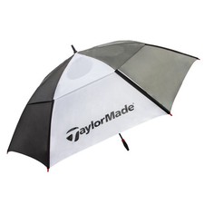 68 Inch Auto Open Vented Golf Umbrella, Black White Windproof Large picture
