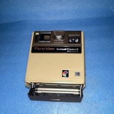 Kodak Partytime Instant Camera Beige/Brown Vintage Made in USA picture