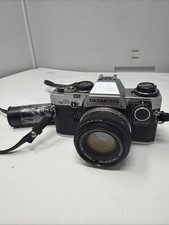 EUC Olympus OM-10 35mm Film Camera w/ Zuiko Auto-S 50mm F1.8 Tested Japan (A7) picture
