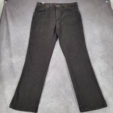 Wrangler 936 Cowboy Cut Jeans Mens 36x32 Brown Slim Straight Denim Western picture