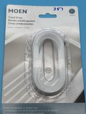 Moen DN7045 Non-Slip Bath Shower Tread Strips 6 Pack White Adhesive New picture