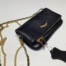 🎁Authentic Women Zadig&Voltaire 19CM Small Cow Leather Shoulder Bag Phone Pouch picture