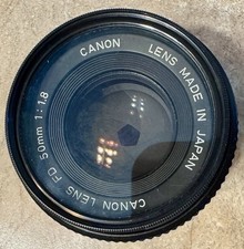 Canon New FD nFD 50mm f/1.8 Prime Lens Japan Vintage Manual Focus + Caps picture