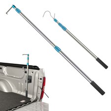 6.3Ft Heavy Duty Truck Telescoping Pull Pole Cargo Grabber Reach Retriever Tool picture