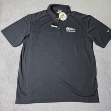Nike Mens L Polo Shirt Black Dri-FIT Chief Executive Network 267020-010 picture