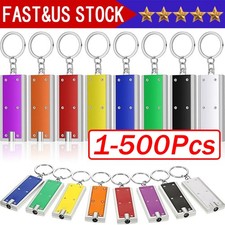 1~500x Mini Keychain Flashlight LED Light Bulk Small Flashlight for Outdoor Lot picture