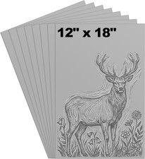8 Pcs 12 X 18 Inch Linoleum Blocks for Printmaking, Gray picture