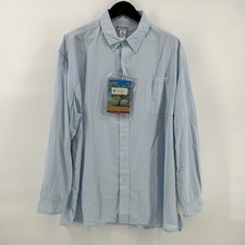 Coolibar Fishing Shirt Mens XL Blue COOLMAX UPF Sun Protection Vented Camp NWT picture