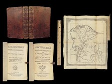 1772 EGYPT and CHINA Architecture Science Jesuit MAP 2v Cornelius de Pauw picture