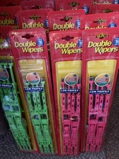 Vtg California Hot Pink Double Twin Beam Truck Wiper Arms 16” Pair 90's Kokomo picture