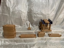 Chuggington Wooden Railway Tracks Lot of 17 compatible w/ Brio & Thomas picture