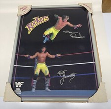 Vintage The Rockers framed picture WWF WWE  NOS 21x17 picture