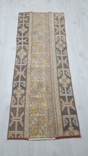 Vintage Patchwork Handmade Runner Rug Beige Decor Rug Runner Area Rug Retro Rug picture