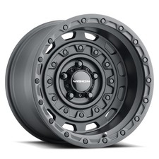 One 17x10 Vision 403 Tactical 6x5.5/6x139.7 -40 Satin Black Wheel Rim 106.2 picture