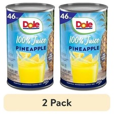 (2 pack) Dole All Natural 100% Pineapple Juice, 46 fl oz Can picture