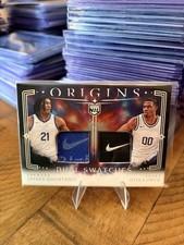 2025-26 Panini Origins Jayden Quaintance & Otega Oweh Dual Swatches BLACK /1💥 picture