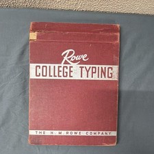 Vintage Rowe College Typing Workbook Study Guide Howard D. Beyer 1953 picture
