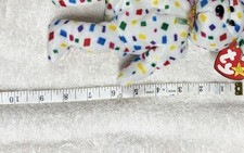 Ty Beanie Baby Ty 2K Confetti Bear DOB 1/1/2000 Swing Tag Attached picture