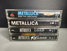 Metallica Cassette Tape Lot Of 4 - Load, Ride The Lighting, & More - Tested picture