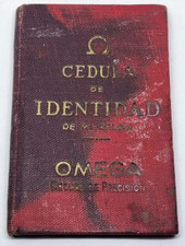 OMEGA Cedula de identidad - Watch booklet from 1948 for Omega OT 2396 picture