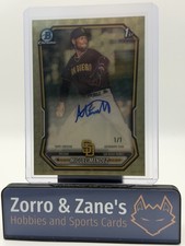 2026 Bowman Chrome Miguel Mendez 1st Bowman Auto SUPERFRACTOR 1/1 CPA-MM Padres picture