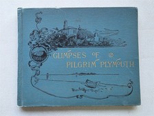 Glimpses of Pilgrim Plymouth Antique 1890 Portfolio of Photos 20 Photogravures picture