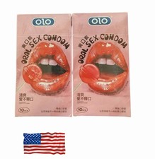 OLO 001 Zero One Ultra thin Thinnest Polyurethane 0.01 Condoms 2 boxes of 10 picture